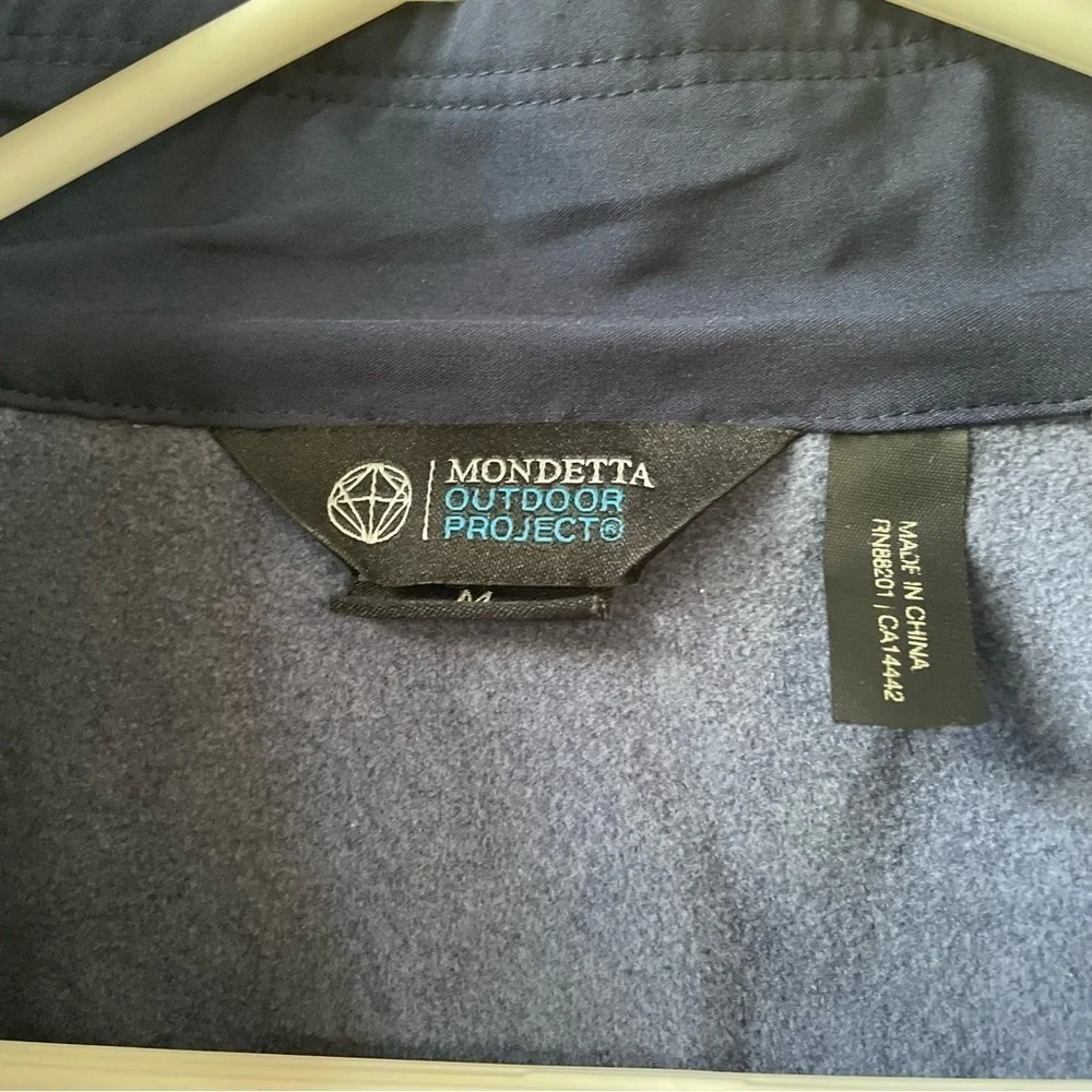 Mondetta Outdoor project quarter zip fleece jacket in steel blue